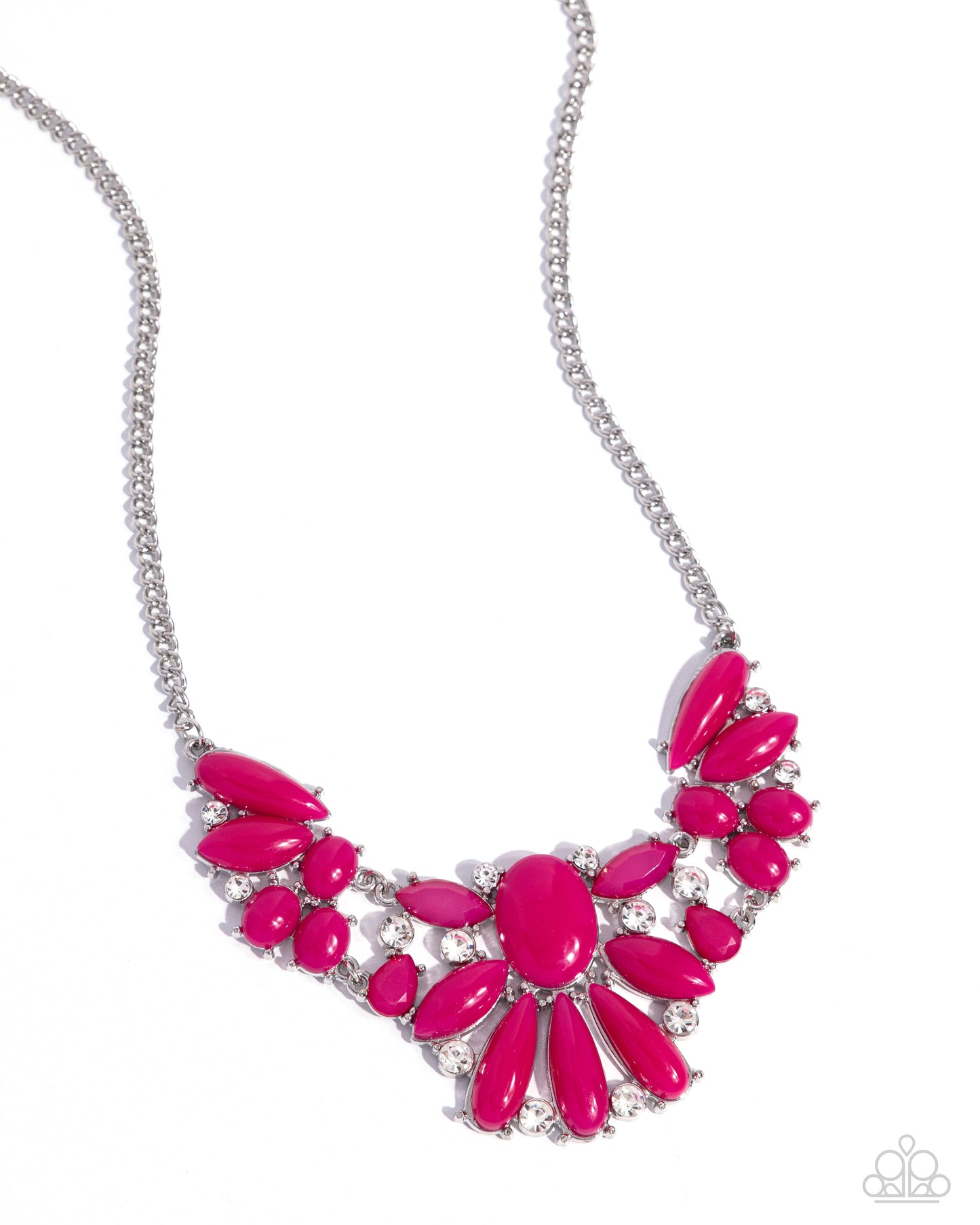 Dazzling Diadem - Pink Necklace