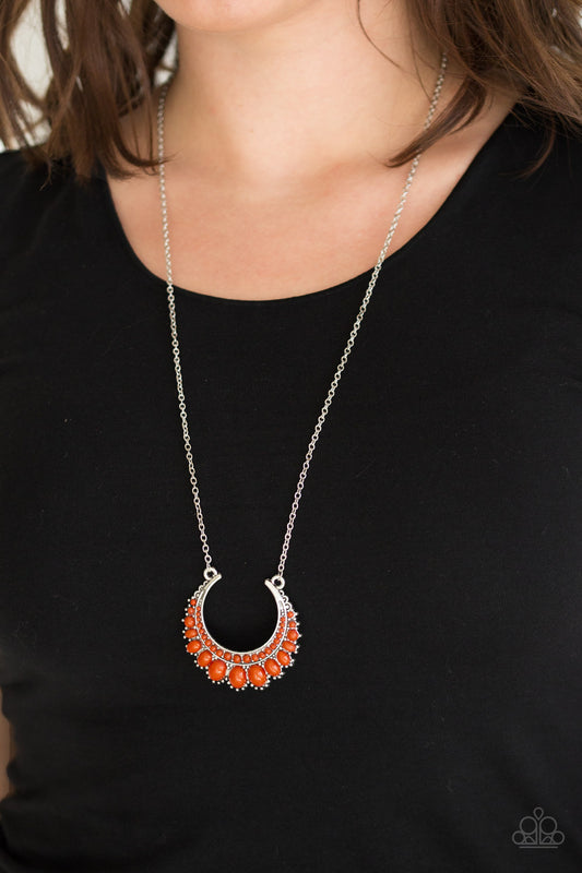 Count To ZEN - Orange Necklace - Paparazzi Accessories - Paparazzi Accessories 