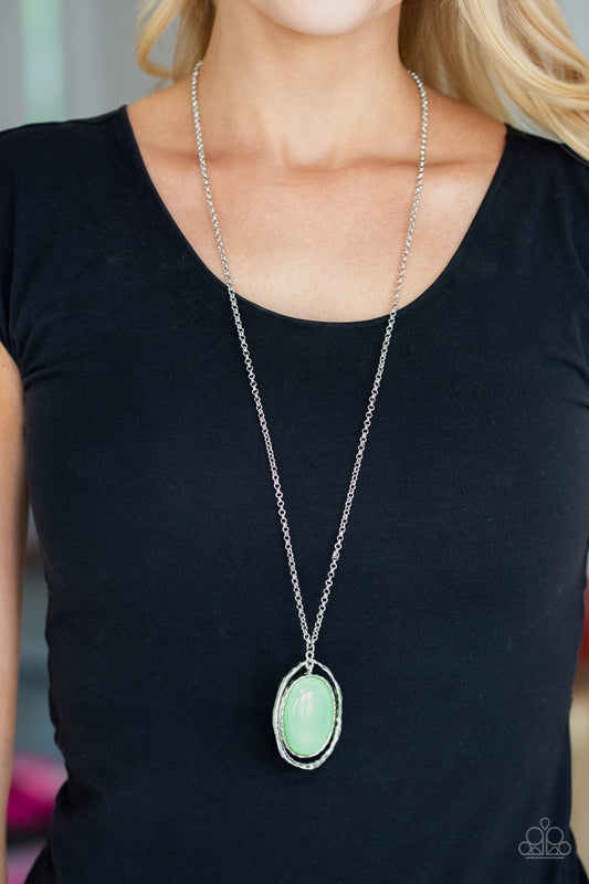 Harbor Harmony - Green Necklace - Paparazzi Accessories - Paparazzi Accessories 