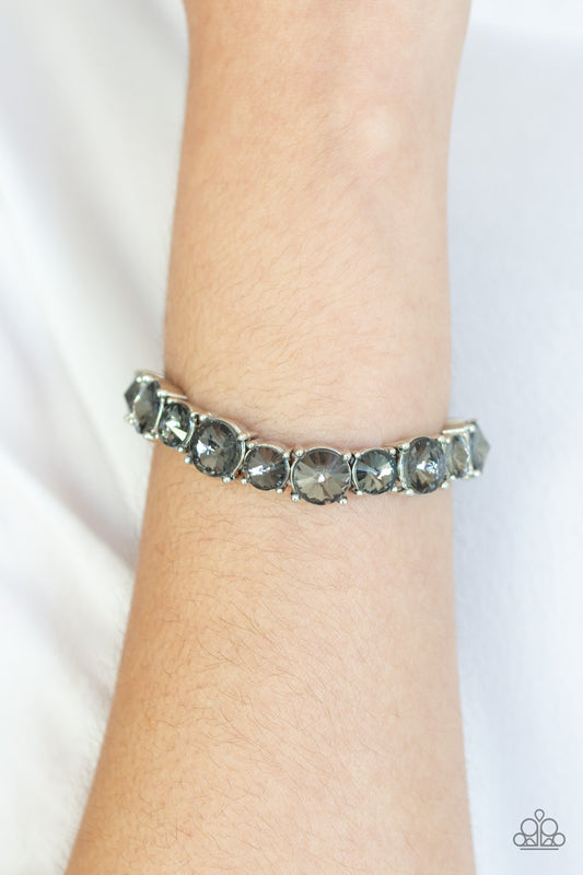 Born To Bedazzle - Silver Bracelet - Paparazzi Accessories - Paparazzi Accessories 