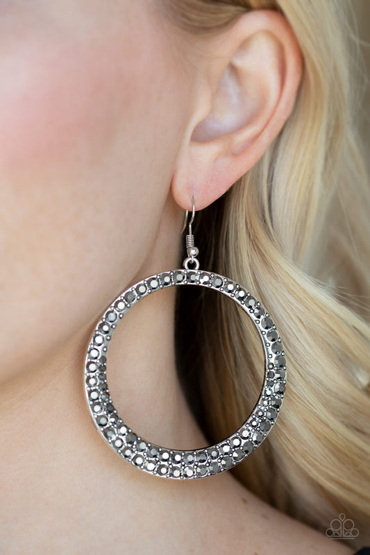 So Demanding - Silver Earrings - Paparazzi Accessories - Paparazzi Accessories 