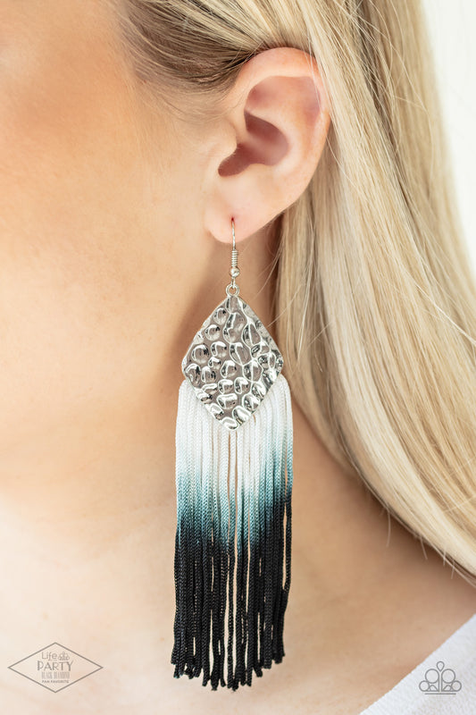 DIP the Scales - Black Earrings - Paparazzi Accessories - Paparazzi Accessories 