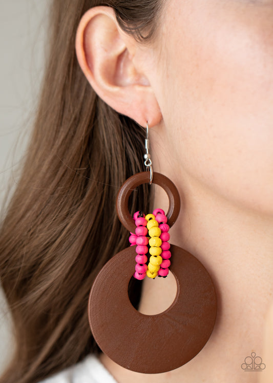 Beach Day Drama - Multi Earrings - Paparazzi Accessories - Paparazzi Accessories 