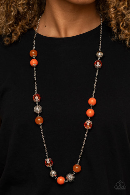 Fruity Fashion - Orange Necklace - Paparazzi Accessories - Paparazzi Accessories 