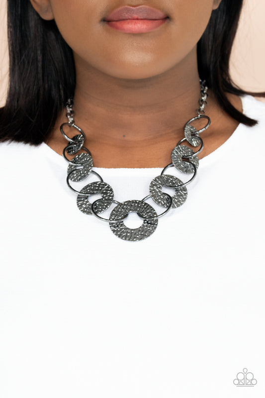 Industrial Envy - Black Necklace- Paparazzi Accessories - Paparazzi Accessories 