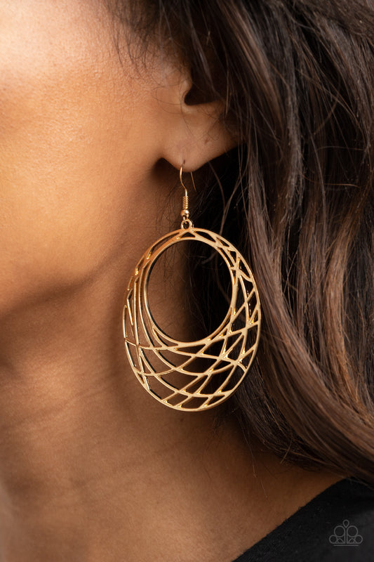 Urban Lineup - Gold Earrings - Paparazzi Accessories - Paparazzi Accessories 