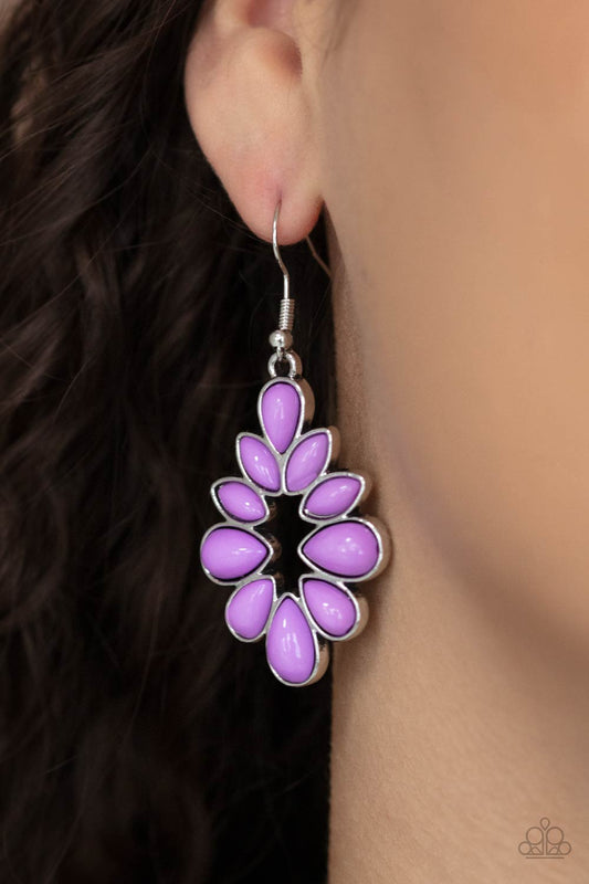 Burst Into TEARDROPS - Purple Earrings - Paparazzi Accessories - Paparazzi Accessories 