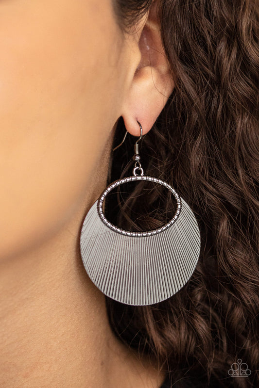 Fan Girl Glam - Black Earrings - Paparazzi Accessories - Paparazzi Accessories 