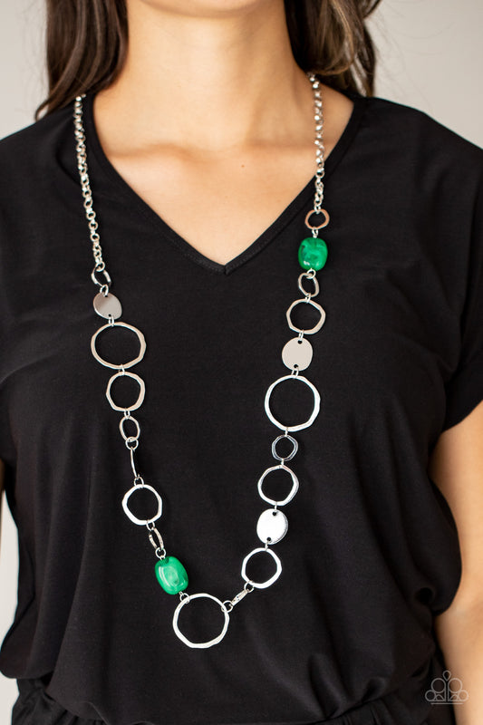 Colorful Combo - Green Necklace- Paparazzi Accessories - Paparazzi Accessories 