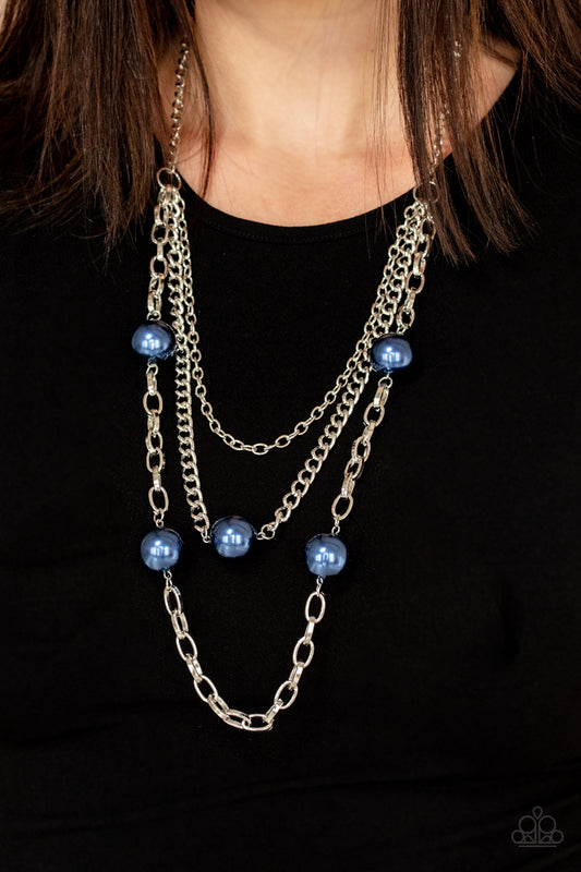 Thanks For The Compliment - Blue Necklace - Paparazzi Accessories 