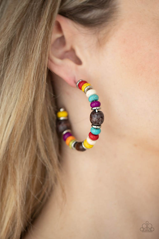 Definitely Down-To-Earth - Multi Earrings - Paparazzi Accessories - Paparazzi Accessories 