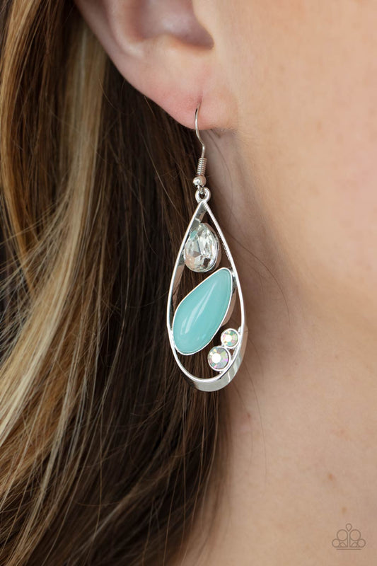 Harmonious Harbors - Blue Earrings - Paparazzi Accessories - Paparazzi Accessories 