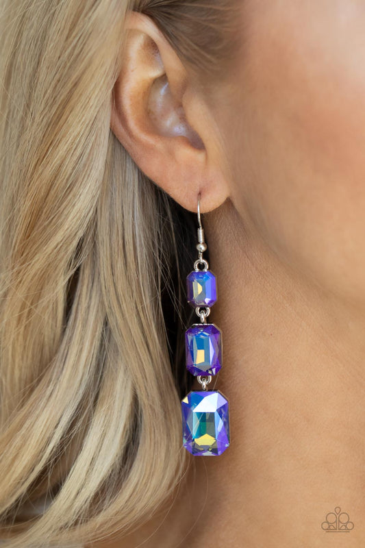 Cosmic Red Carpet - Blue Earrings - Paparazzi Accessories - Paparazzi Accessories 