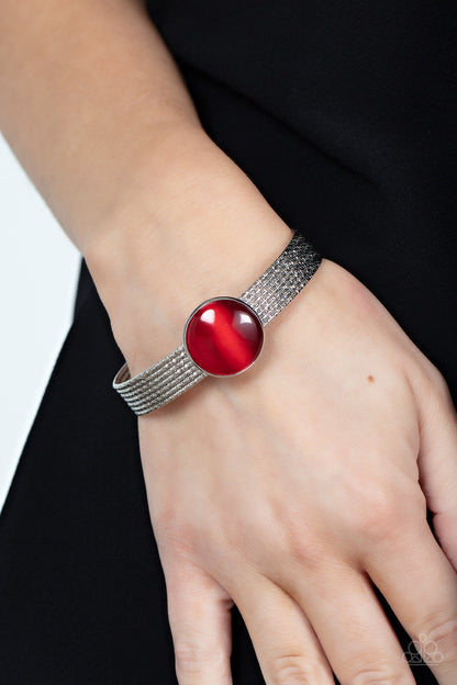 Mystical Magic - Red Bracelet - Paparazzi Accessories - Paparazzi Accessories 