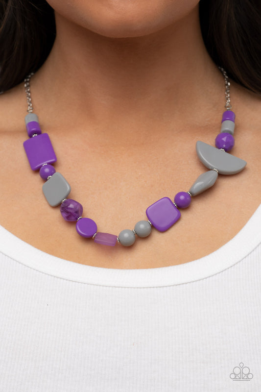 Tranquil Trendsetter - Purple Necklace - Paparazzi Accessories - Paparazzi Accessories 