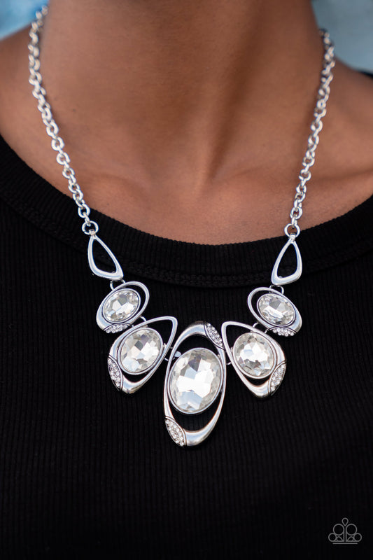 Hypnotic Twinkle - White Necklace - Paparazzi Accessories 