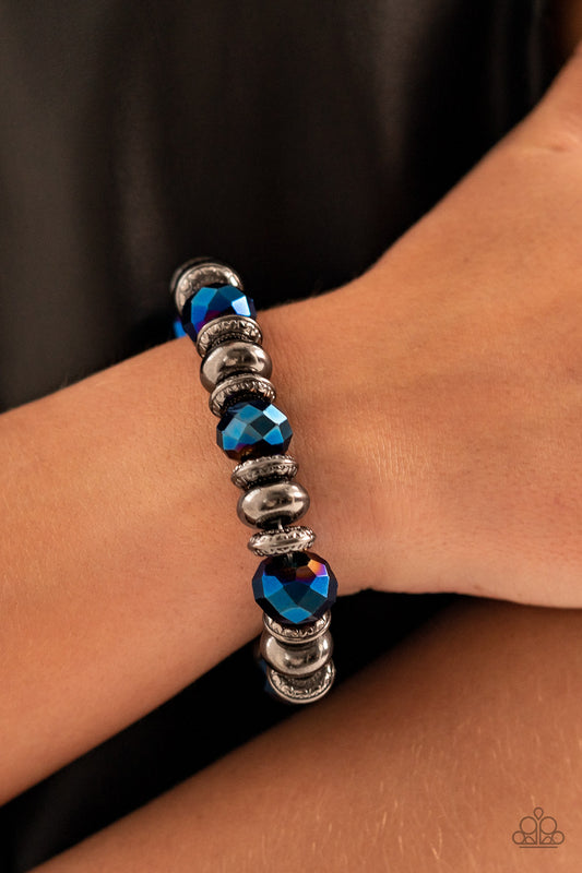 Power Pose - Blue Bracelet - Paparazzi Accessories 