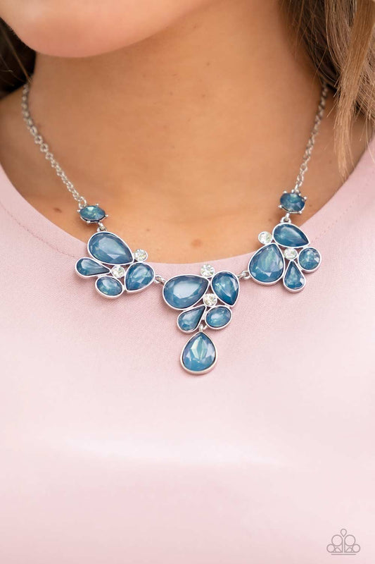 Everglade Escape - Blue Necklace - Paparazzi Accessories 