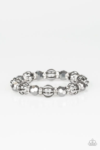 Metro Squad - Silver Bracelet - Paparazzi Accessories 