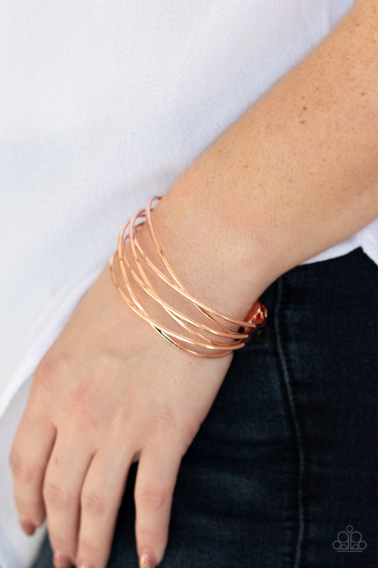 Down to the Wire - Copper Bracelet - Paparazzi Accessories - Paparazzi Accessories 