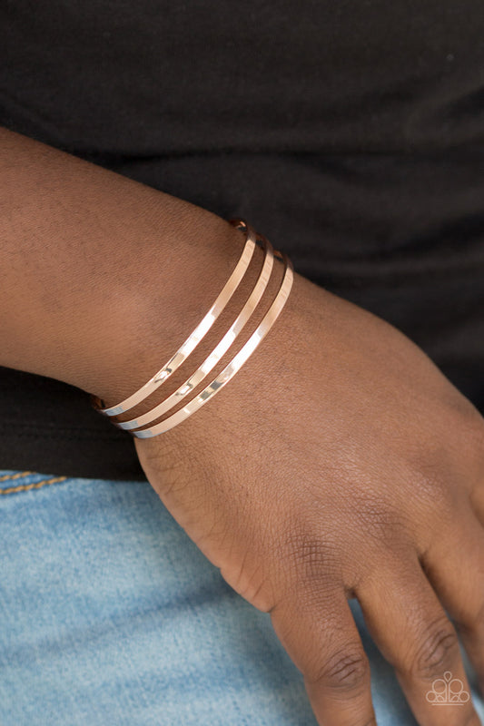 Street Sleek Rose Gold - Paparazzi Accessories 