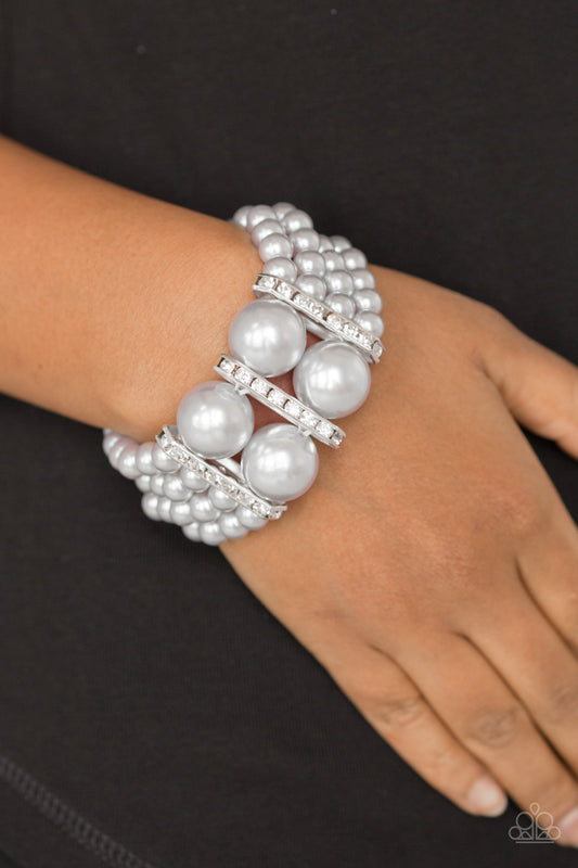 Romance Remix -  Silver Bracelet - Paparazzi Accessories 